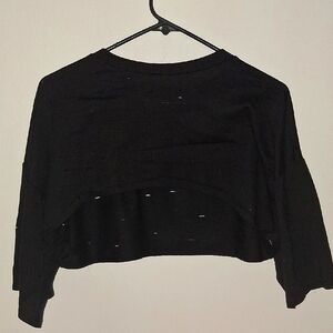 Black Cropped Sweater